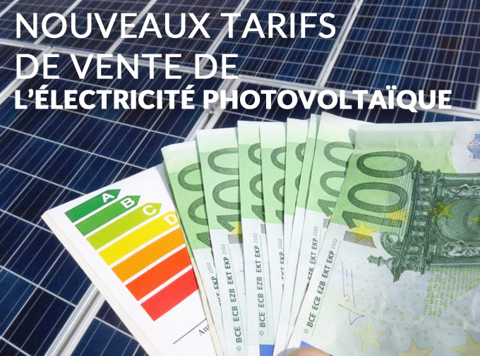 tarif de revente électricité photovoltaïque 4ème trimestre 2020